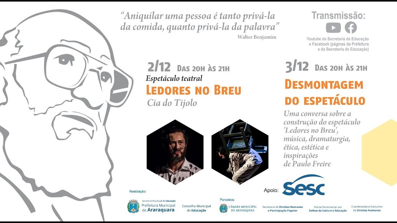 Desmontagem do Espetáculo; Conversa com a Cia do Tijolo, 2/12/21
