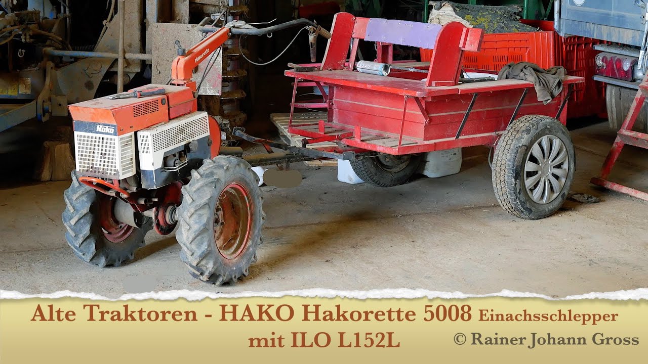 Alte Traktoren - HAKO Hakorette 5008 Einachsschlepper
