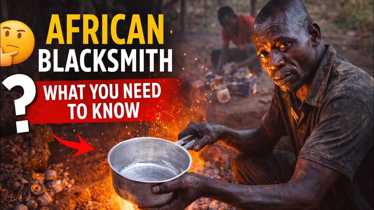 Melting Scrap Aluminum 😮 African Black Smithing Turns Trash into a Saucepan