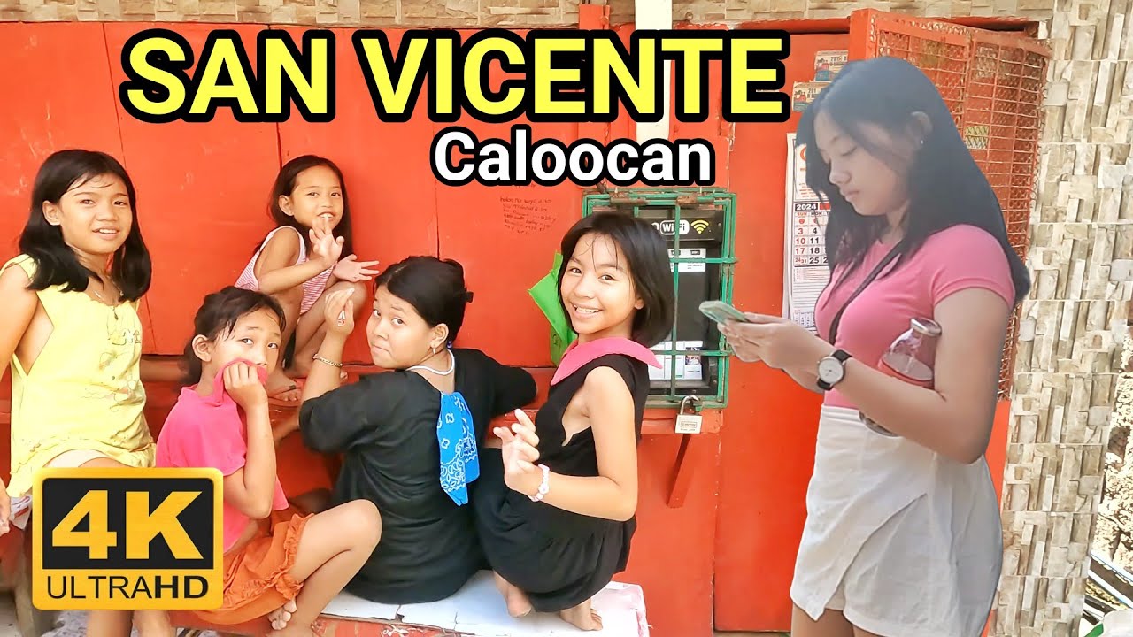 CUTIES in San Vicente | Unseen Walk Somewhere in Caloocan Neighborhood Philippines [4K] 🇵🇭