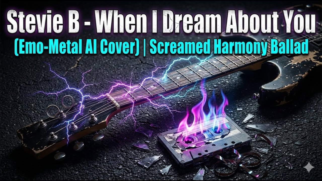 Stevie B - When I Dream About You (Emo-Metal AI Cover)  Screamed Harmony Ballad