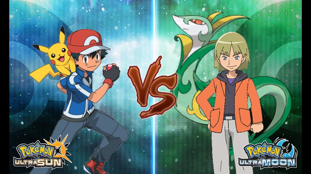 Pokemon Ultra Sun and Ultra Moon Ash Vs Trip (Kalos Vs Unova)