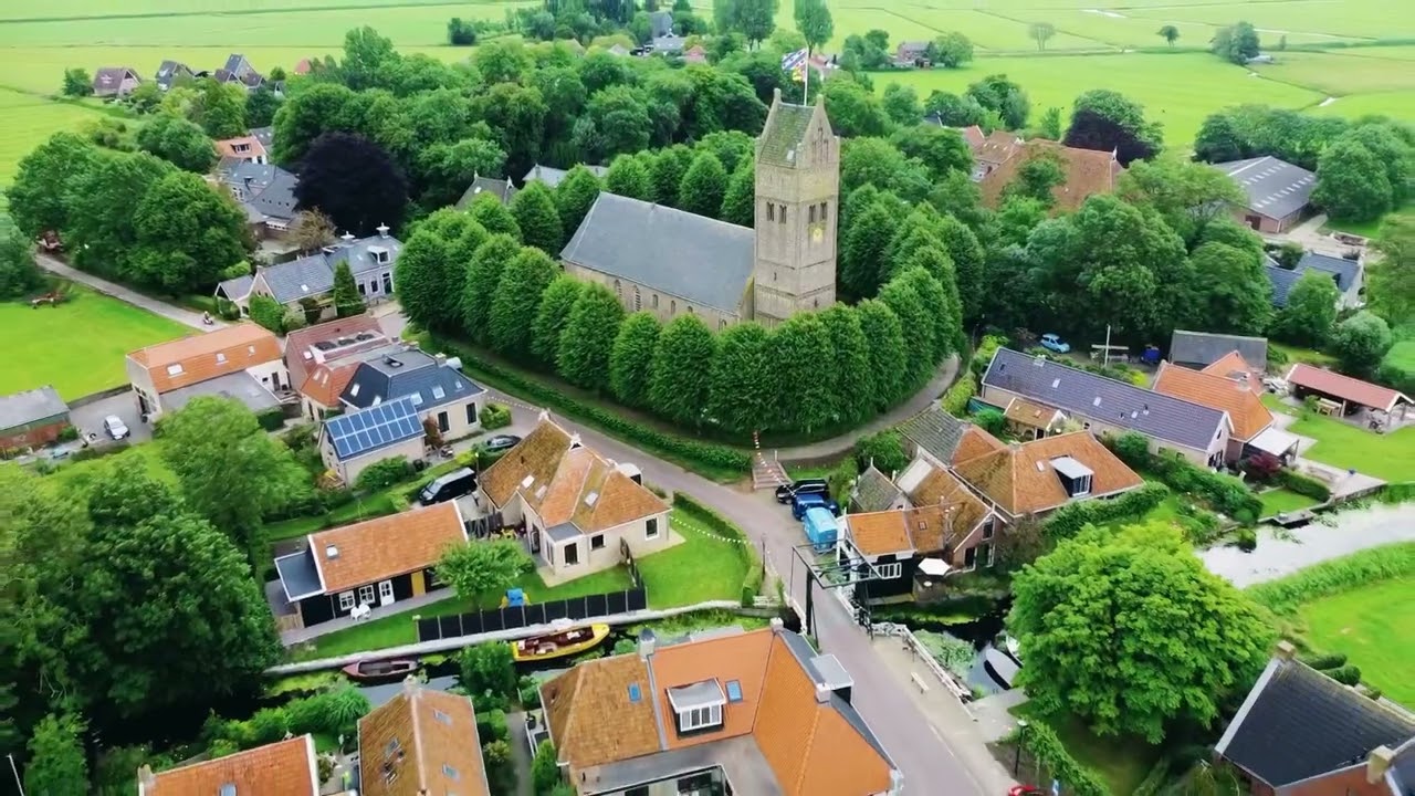 Jorwert / Jorwerd Friesland droneflight van Fokke Antonides
