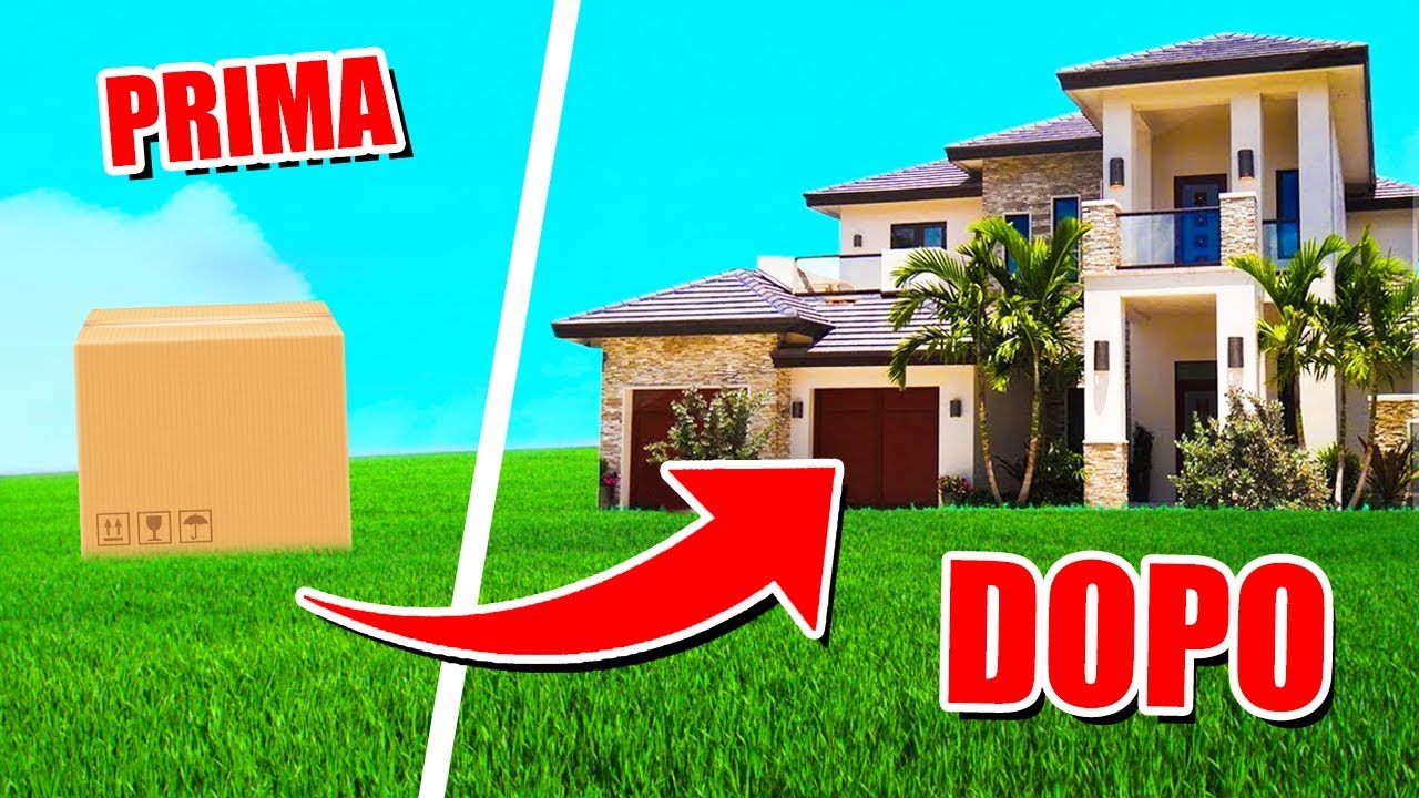 DA SCATOLA DI CARTONE A VILLA DA 1.000.000€ IN 60 MINUTI! - House Flipper