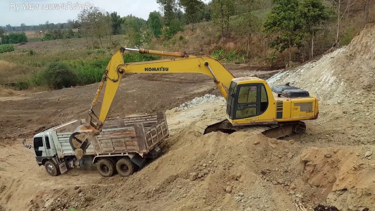รถแบ็คโฮ KOMATSU PC 200-6 AVANCE ถึงรถเก่าแต่คนขับยังเก๋านะครับ ทองรุ่งเรืองทีม