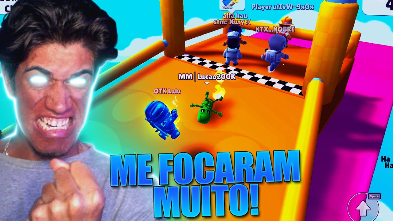 NUNCA TOMEI TANTO SOCO E RASTEIRA NO STUMBLE GUYS!