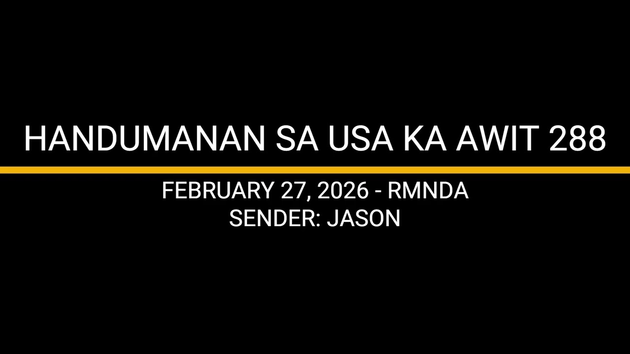 HANDUMANAN SA USA KA AWIT 288 - JASON