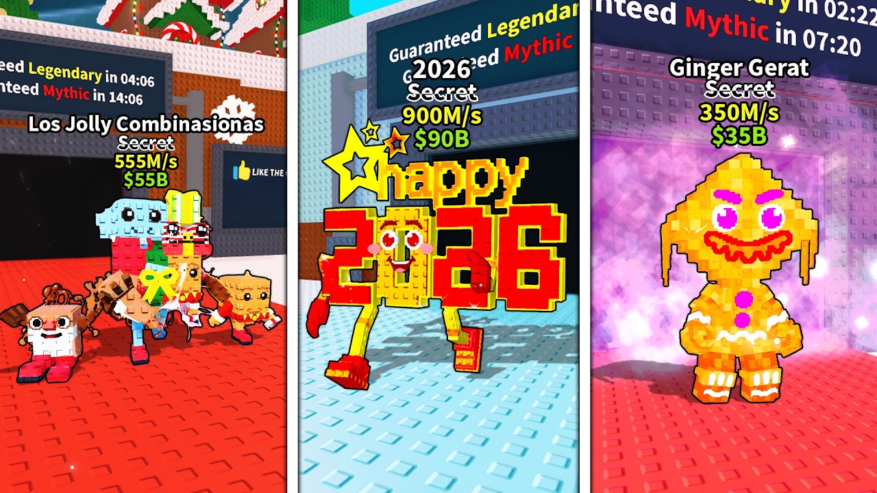 ROBLOX New Jolly Jolly Sahur - New Limited Crafting 2026 - Christmas Eve Update in Steal a Brainrot