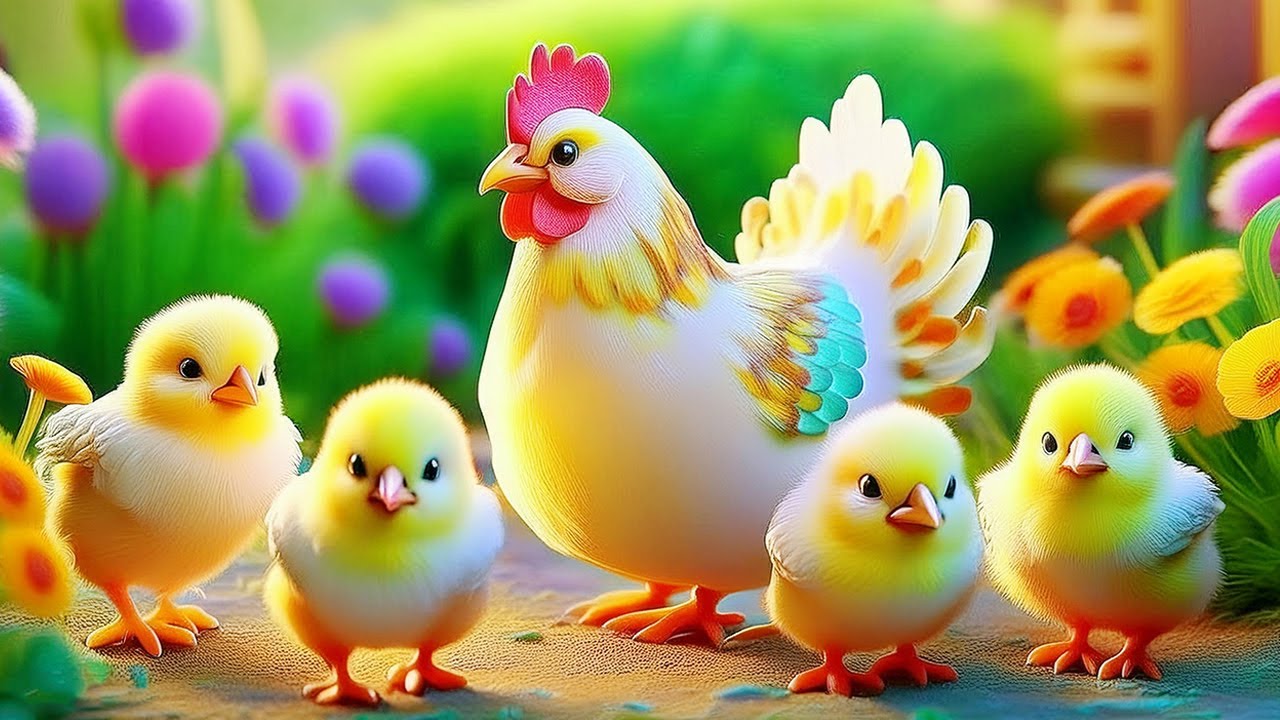 Đ&agrave;n G&agrave; Con Mới Nở ♫ Ca Nhạc Thiếu Nhi Vui Nhộn Cho B&eacute; ♫ Một Ch&uacute; G&agrave; Con Như Cục B&ocirc;ng Tr&ograve;n