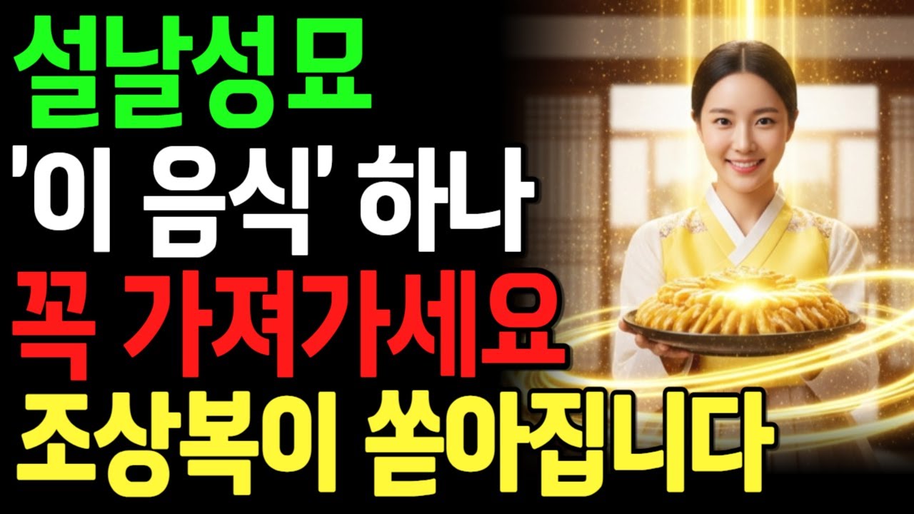 성묘 갈 때 ‘이 음식’ 하나만 꼭 가져가세요｜조상복이 다르게 들어옵니다ㅣ풍수ㅣ행복한 노후ㅣ성묘음식ㅣ오디오북