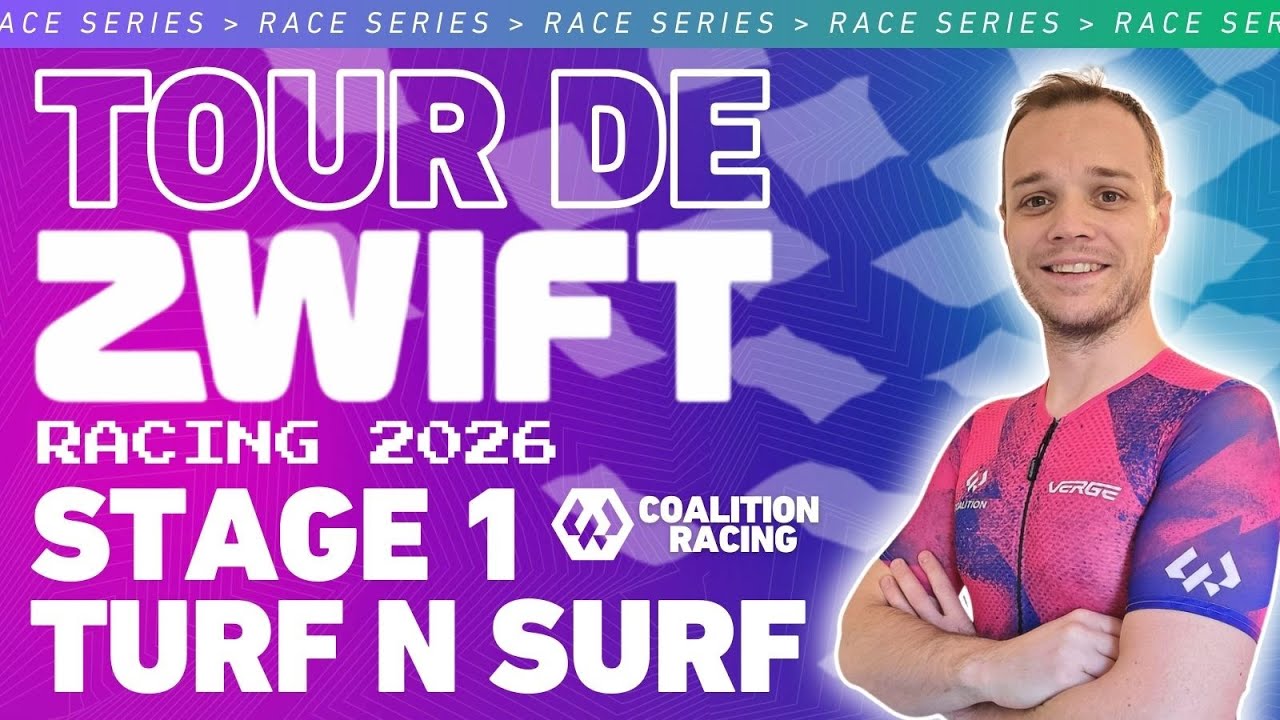 🚴Tour de Zwift Stage 1️⃣ - Turf N Surf
