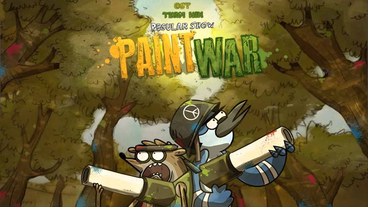 Regular Show Paint War SoundTrack Team Win - HD