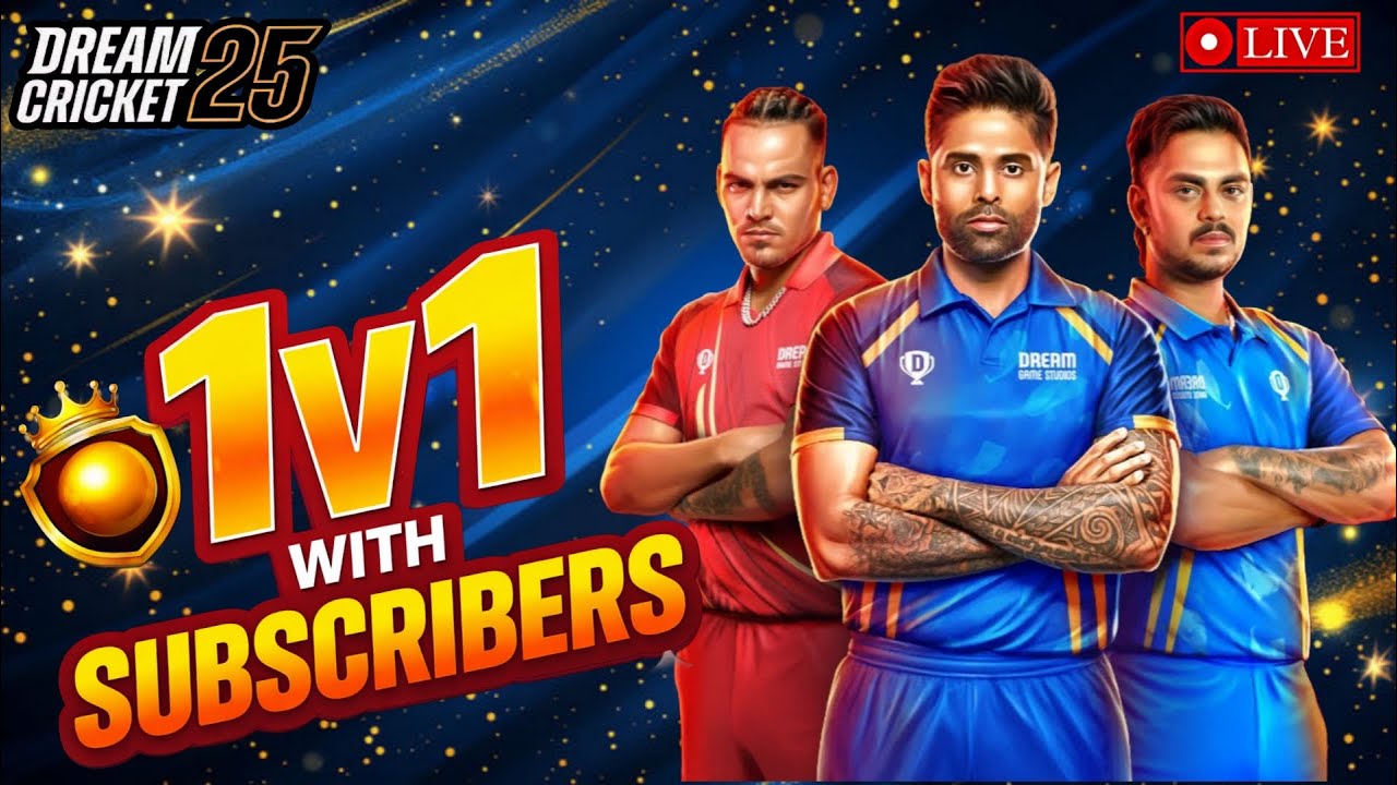🔴Live: Subscribers vs Me | Dream Cricket 25 | Season 17 | #livegaming #dreamcricket25 #shortsfeed