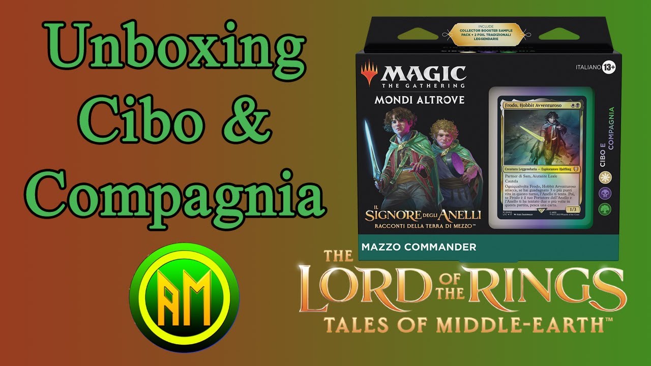 Unboxing Commander Cibo e Compagnia ⚫🟡🟢▶️Signore degli Anelli Racconti della Terra di Mezzo🧙‍♂️💍🗡️✴️