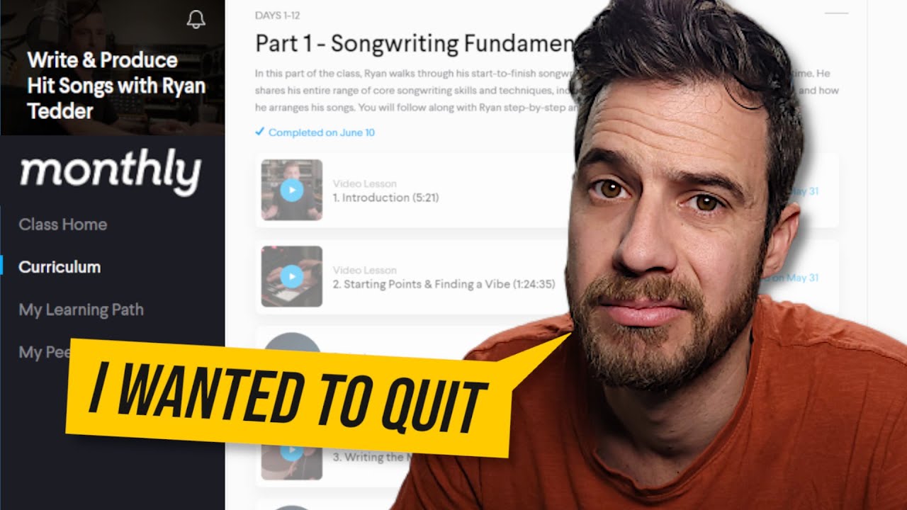 Watch This Before You Buy Ryan Tedders Monthly Songwriting Course!