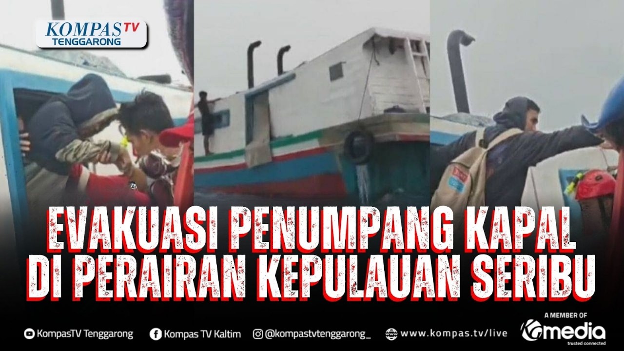 Kapal Terombang ambing di Perairan Kepulauan Seribu Akibat Mati Mesin, Penumpang Dievakuasi