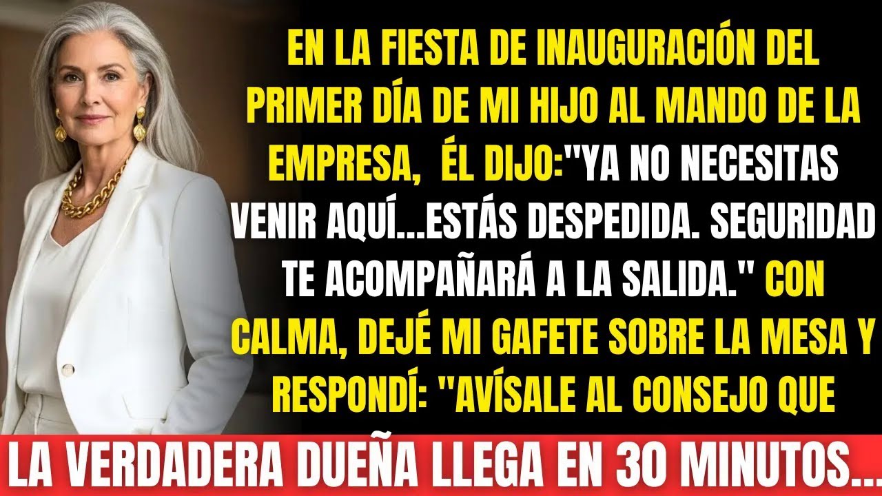 Mi hijo me despidió en su primer día al mando, frente a todos…pero mi reacción nadie la vio venir