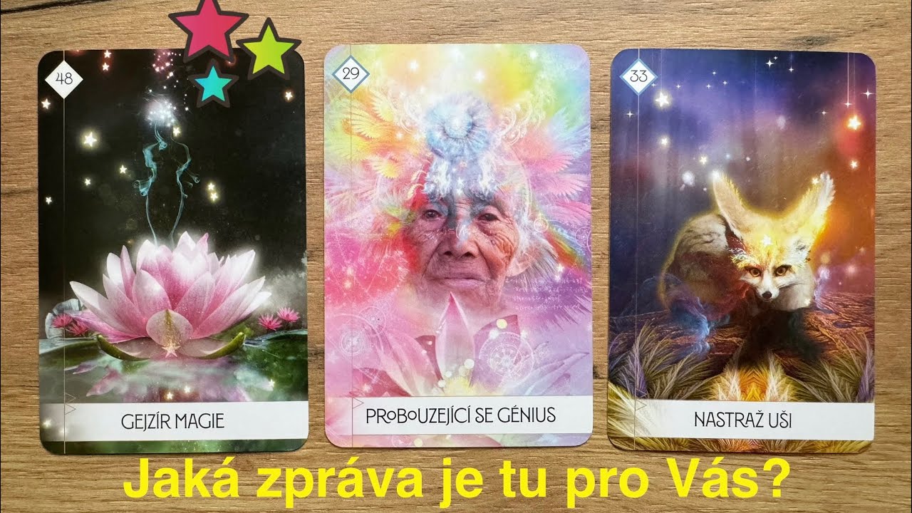 Jaká zpráva je tu pro Vás? 🤗🙏🏻🃏 Která karta Vás přitahuje?🧲 Výklad karet 🧚