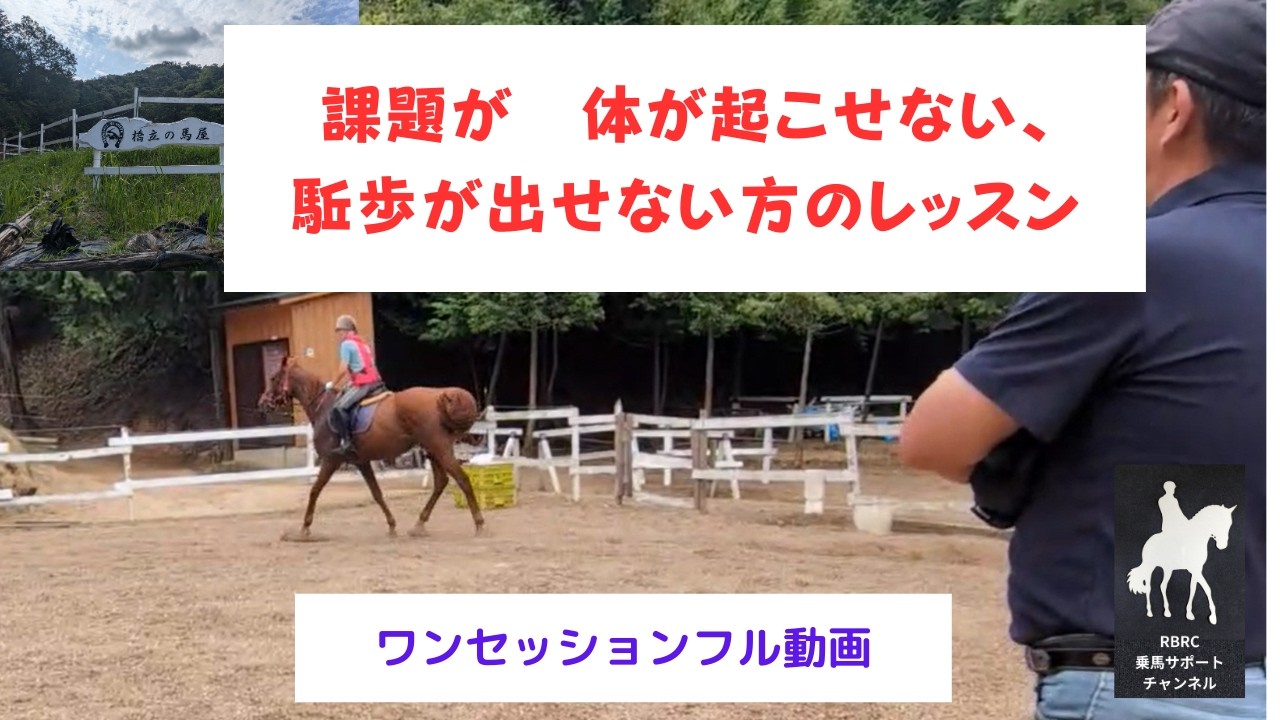 【乗馬・馬術】駈歩発進や体を起こすことに課題を抱えている方を出張レッスンしてきました