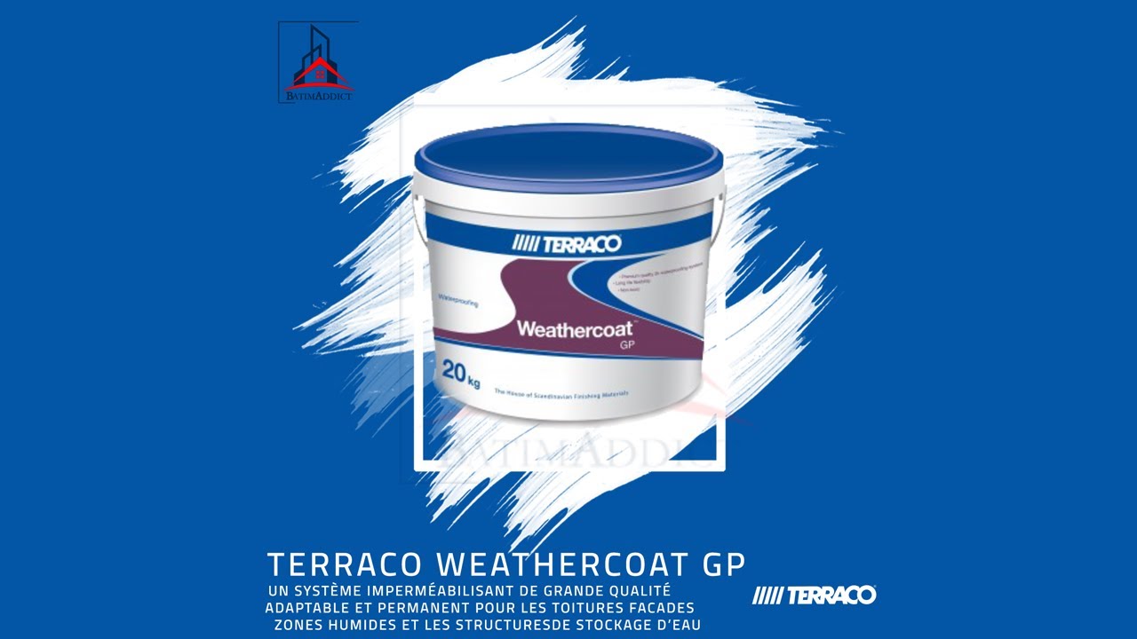 Weathercoat GP Terraco imperméabilisant pour Bache à eau non toxique