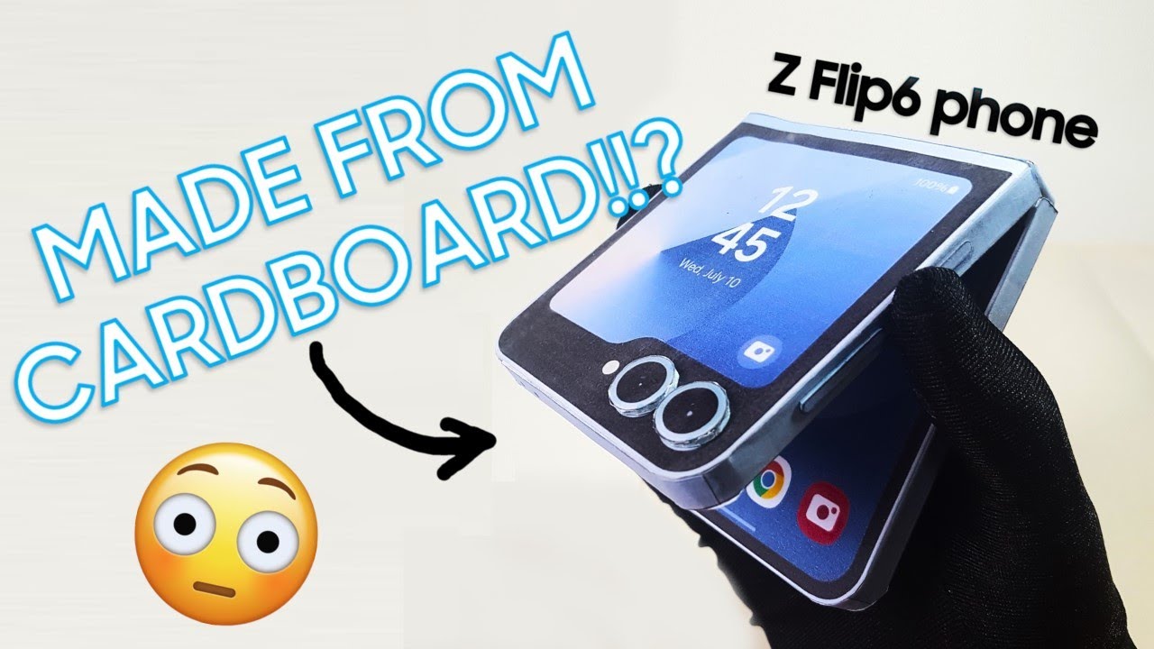 (Tutorial) Make papercraft Galaxy Z Flip6 with cardboard #craft #papercraft #diy #handmade #homemade