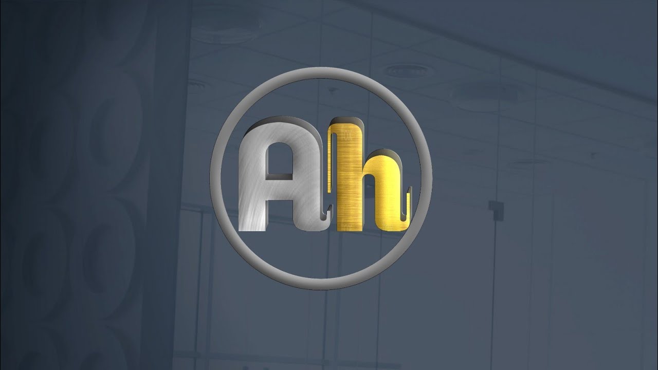How To Make ( Ah ) Logo design//YouTube channel logo design| in Mobile