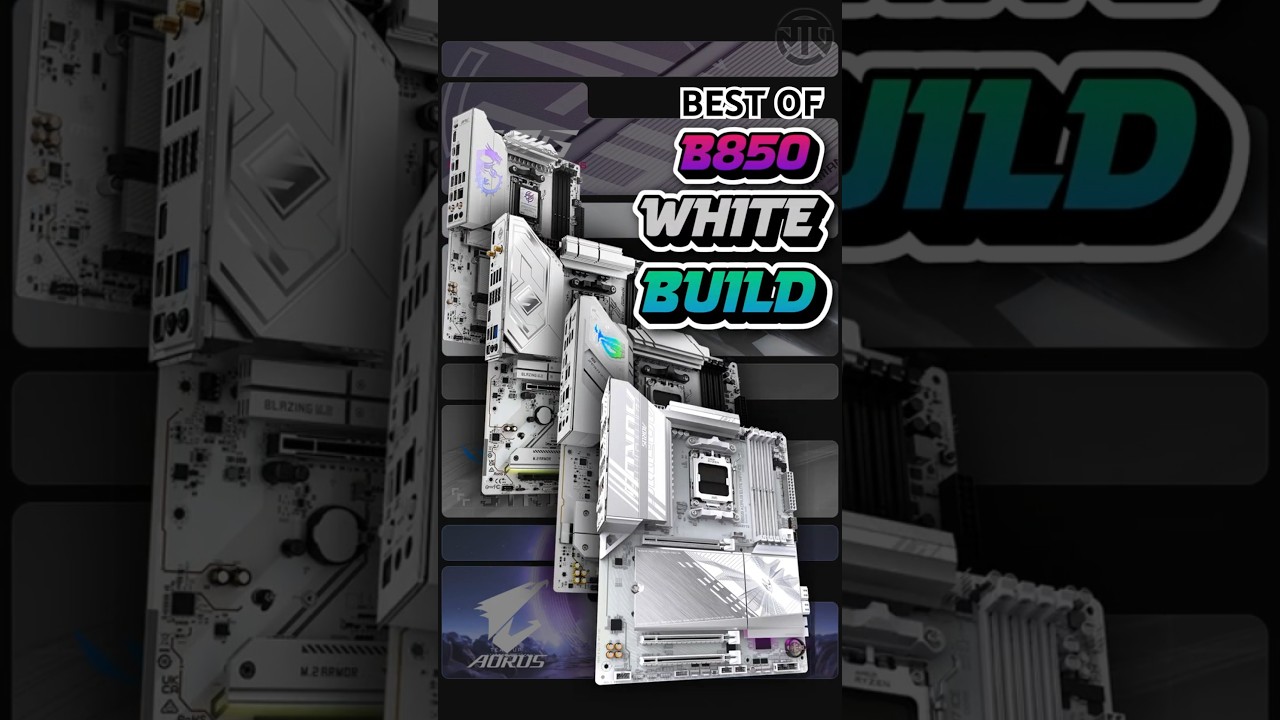 BEST of B850 motherboards for your WHITE BUILD #amd #pcbuild #gamingpc