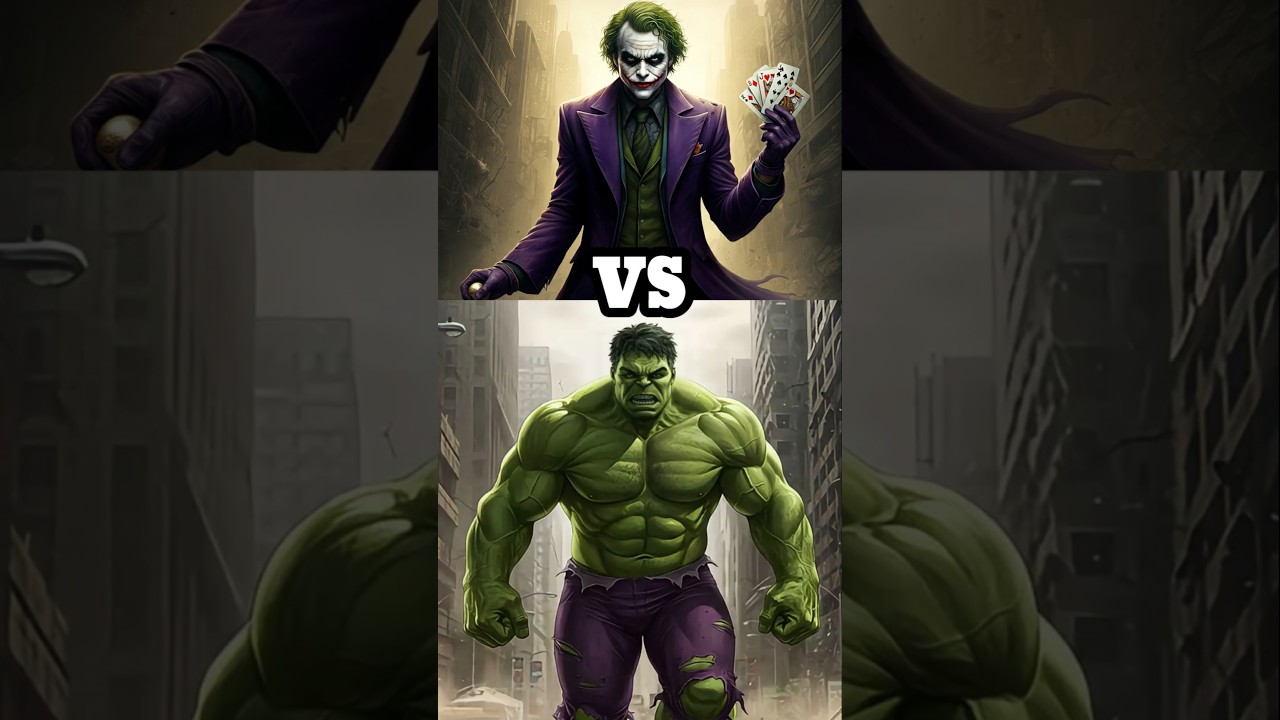 Joker vs Hulk vs Avengers (Batman, Iron Man, Spiderman, Deadpool, Wolverine)