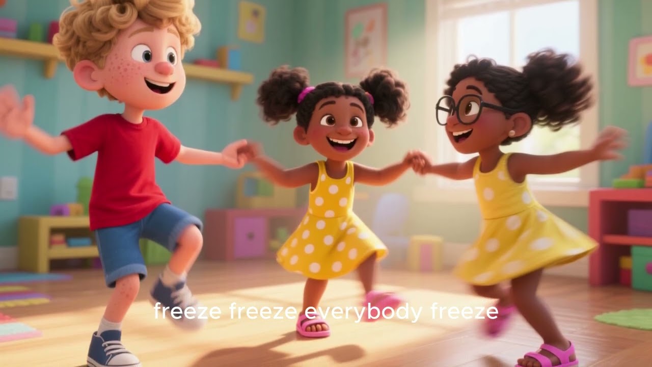 Freeze Dance Song for Kids | Dance, Jump, Clap & Shake | Fun Movement Song