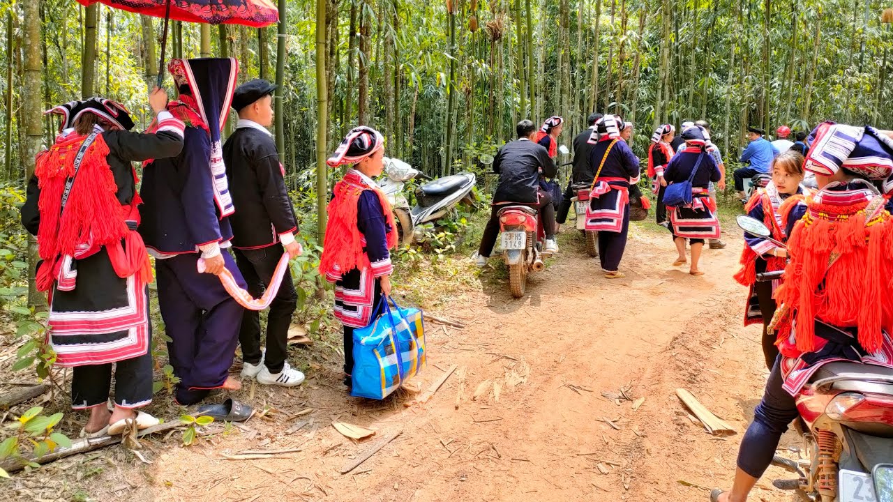 đám cưới dân tộc dao đỏ vào mùa nóng vất vả