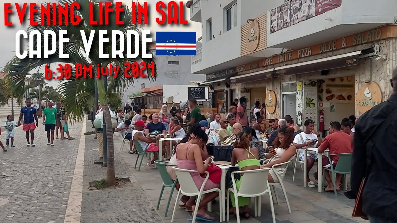 How the Evening life in Sal Island 🏝 Cape Verde looks/ #verde #sal #africa #westcoast