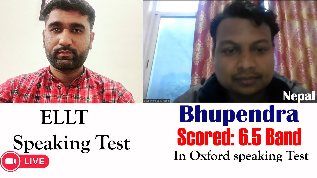 Oxford Speaking Mock Test | ELLT Speaking Test | Bhupendra from Nepal scored 6.5