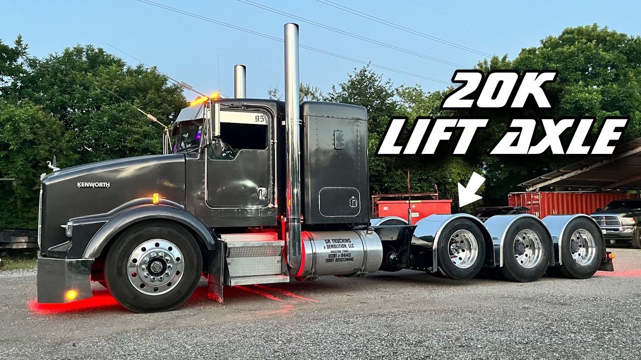 Kw gets a lift axle, HEAVY HAUL truck in the making