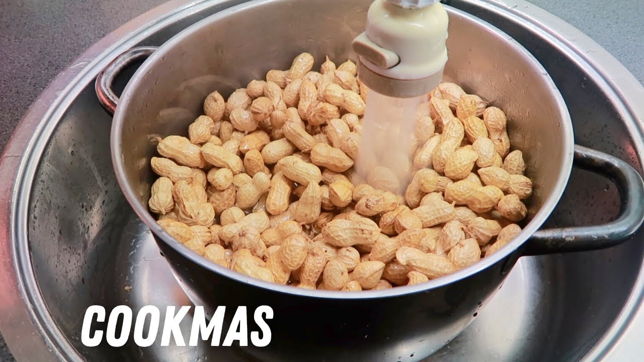 Ongebakken, ongepelde & ongezouten PINDA’S op z’n Surinaams koken - moeders recept - CookMas 4/31