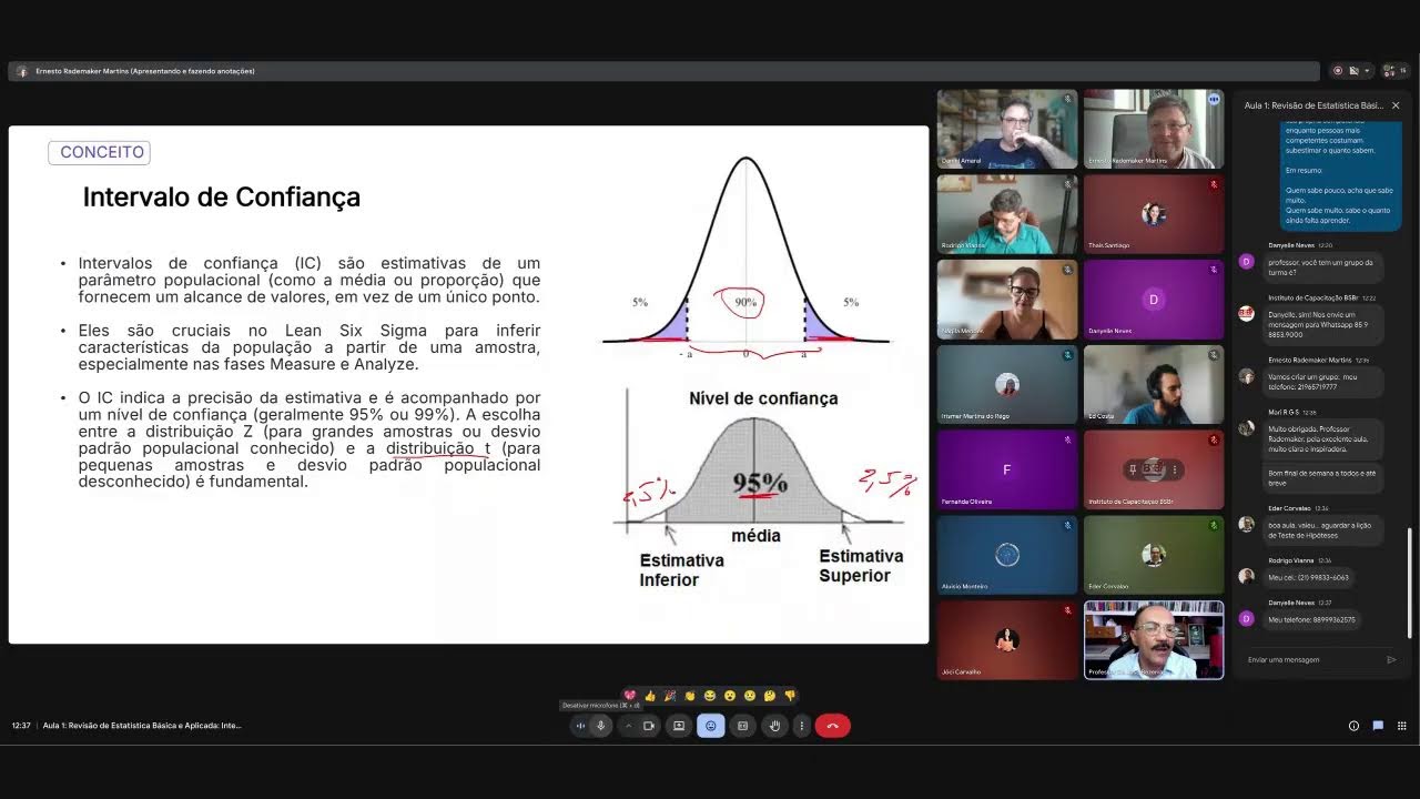 Aula Revisão de Estatística Básica e Aplicada
