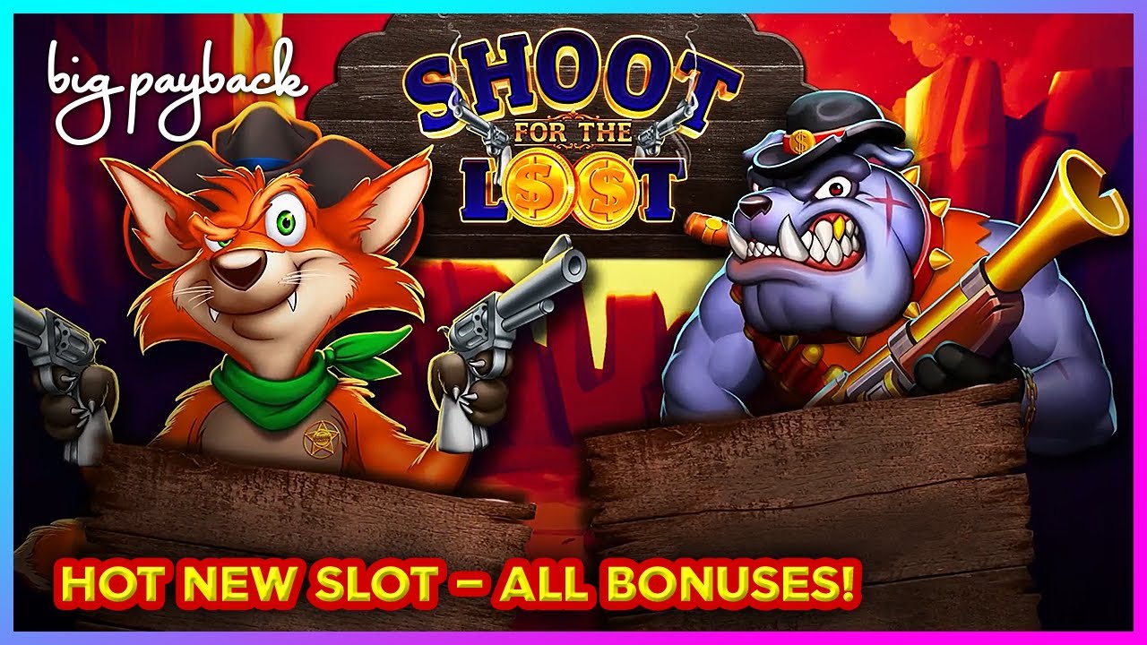 ALL BONUSES on Shoot For the Loot Sheriff Slots!