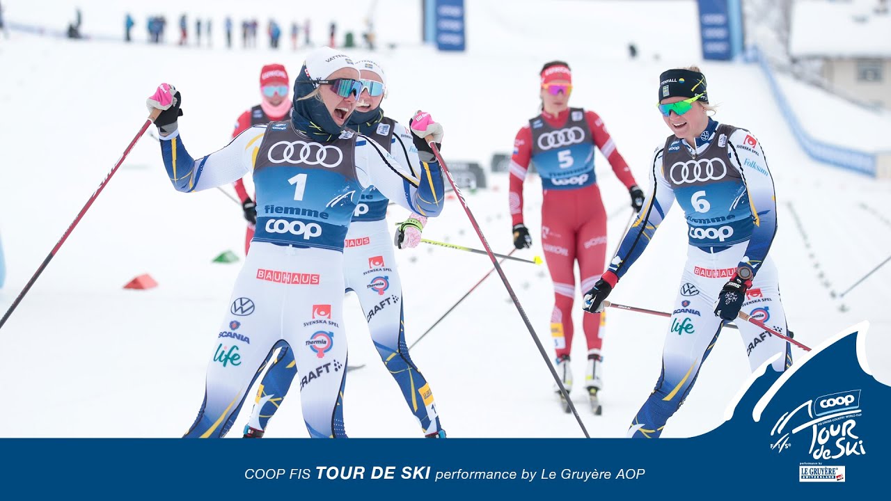 Svahn leads Swedish 1-2-3 finish | Women's Sprint C | Val di Fiemme | FIS Cross Country