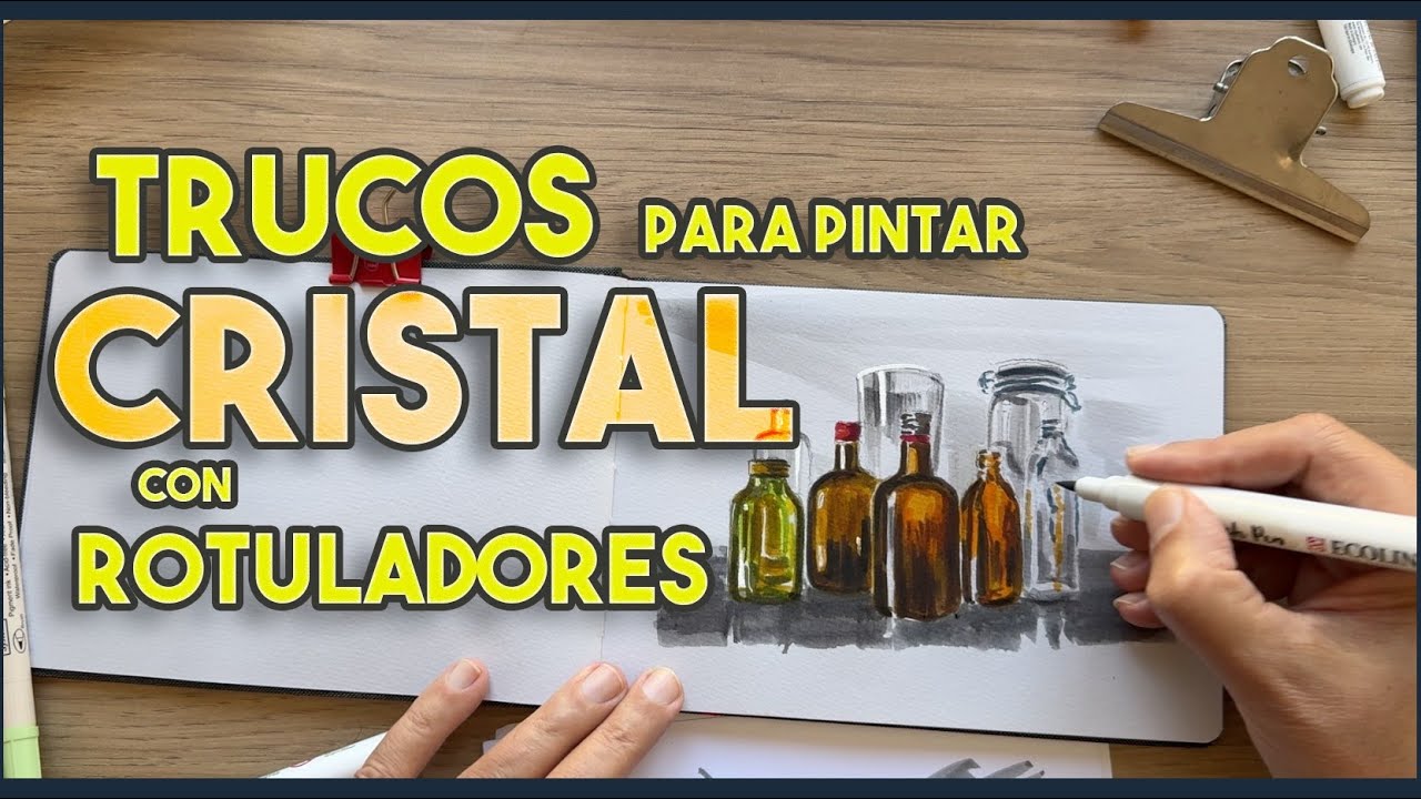 Trucos para pintar cristal con rotuladores|plumones, marcadores