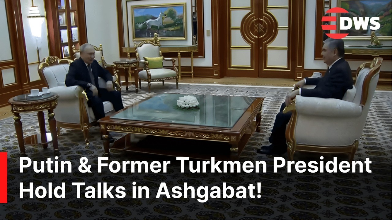 PEŁNE HISTORYCZNE SPOTKANIE: Putin spotyka się z byłym przyw&oacute;dcą Turkmenistanu Gurbangułym Berdim...