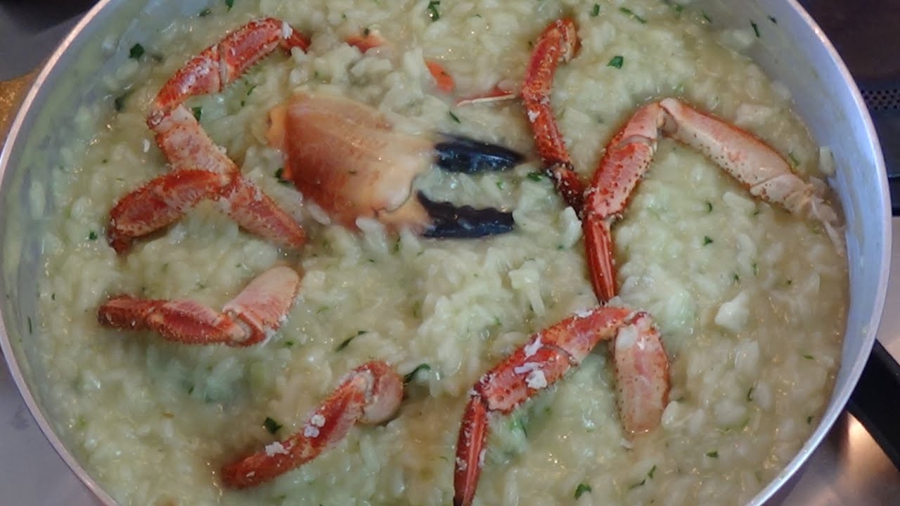 Risotto al  granchio  .... come cucinare un granciporro.