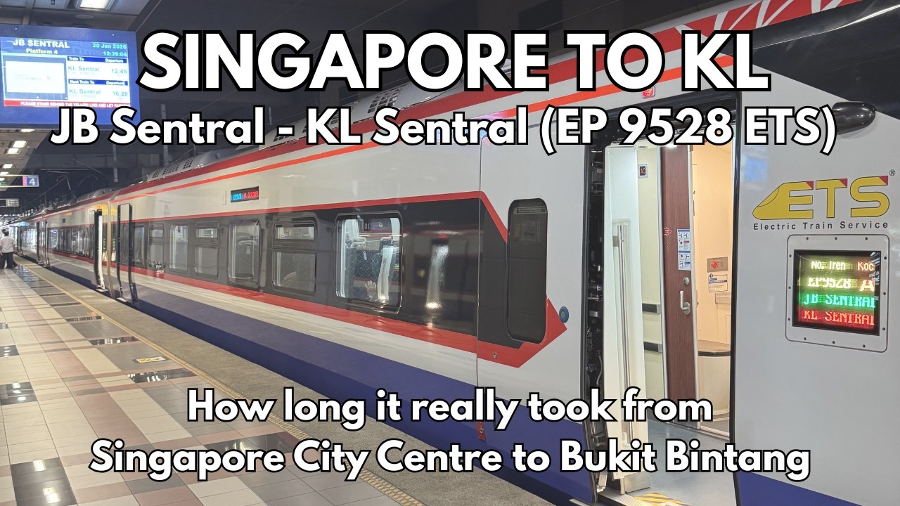 Singapore to Kuala Lumpur by ETS Business Class | JB Sentral to KL Sentral Full Journey Review