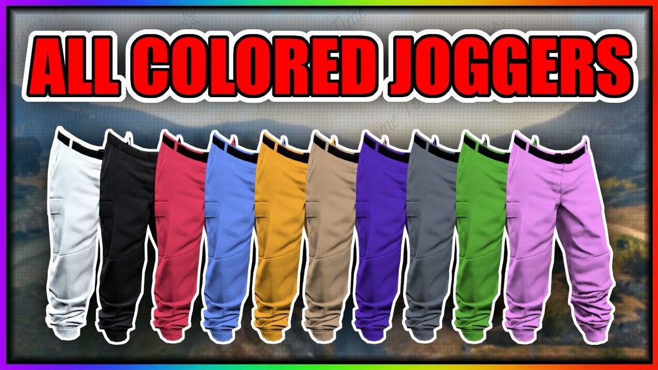 HOW TO GET ALL COLORED JOGGERS IN GTA5 ONLINE! (FEMALE)
