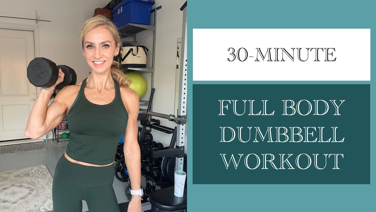 30-Minute At-Home Full Body Dumbbell Workout | Total Body Strength