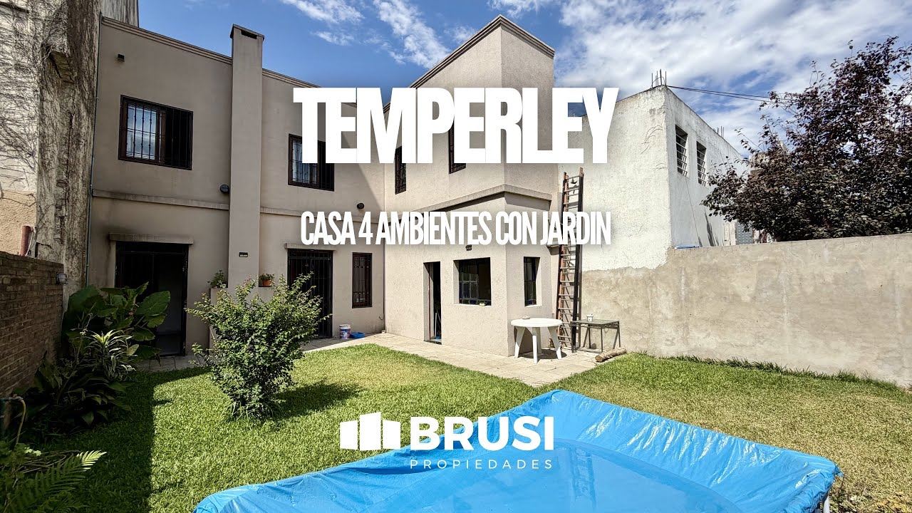 VENTA CASA 4 AMBIENTES CON PILETA EN TEMPERLEY 