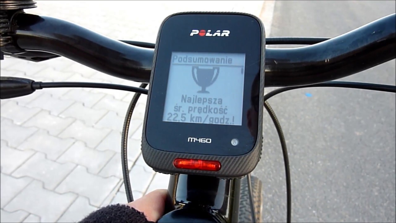 Podsumowanie treningu w liczniku Polar M460