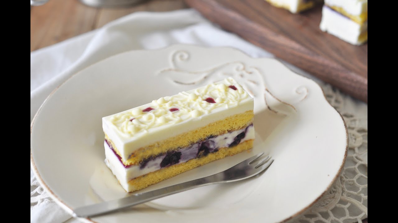 Blueberry Mousse Cake 蓝莓芝士慕斯蛋糕－－Freesiaa Made第62集