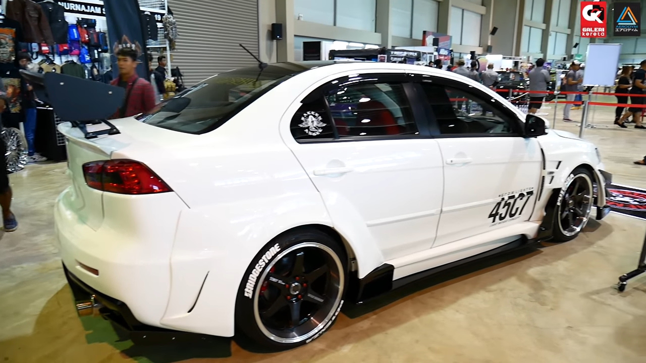 Mitsubishi Lancer GT Wide Body by Chemical Guys - Borneo Kustom Show 2017