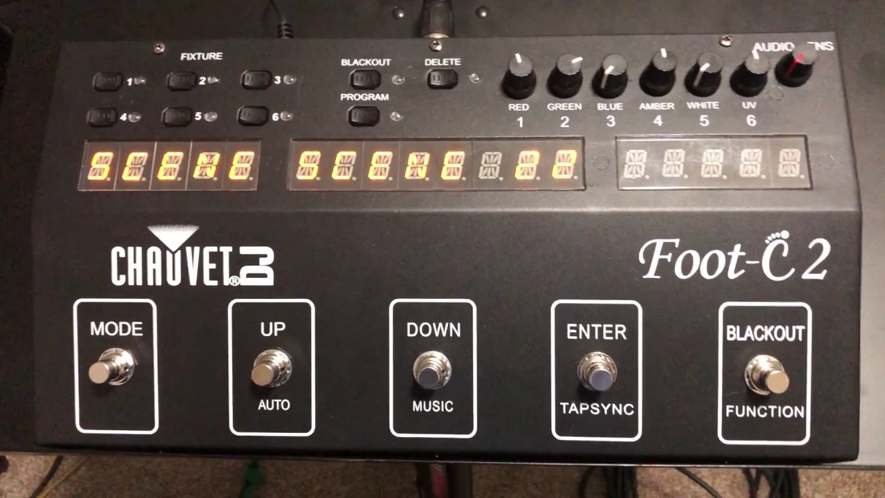 How to use Chauvet Foot-C 2 with Chauvet 4bar and 4bar Flex