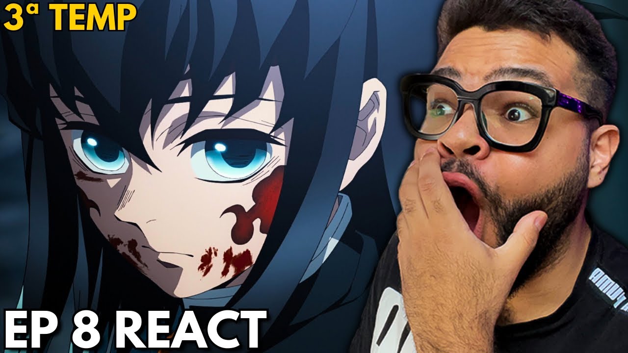 TOKITO DESPERTOU A MARCA!  DEMON SLAYER Temporada 3 Episódio 8 REACT | Arco Vila dos Ferreiros