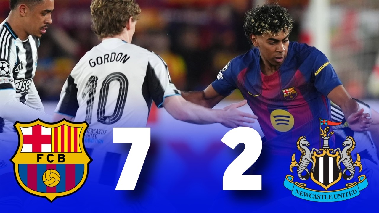 Barcelona [8] 7-2 [3] Newcastle United | Highlights & All Goals | UCL Highlights